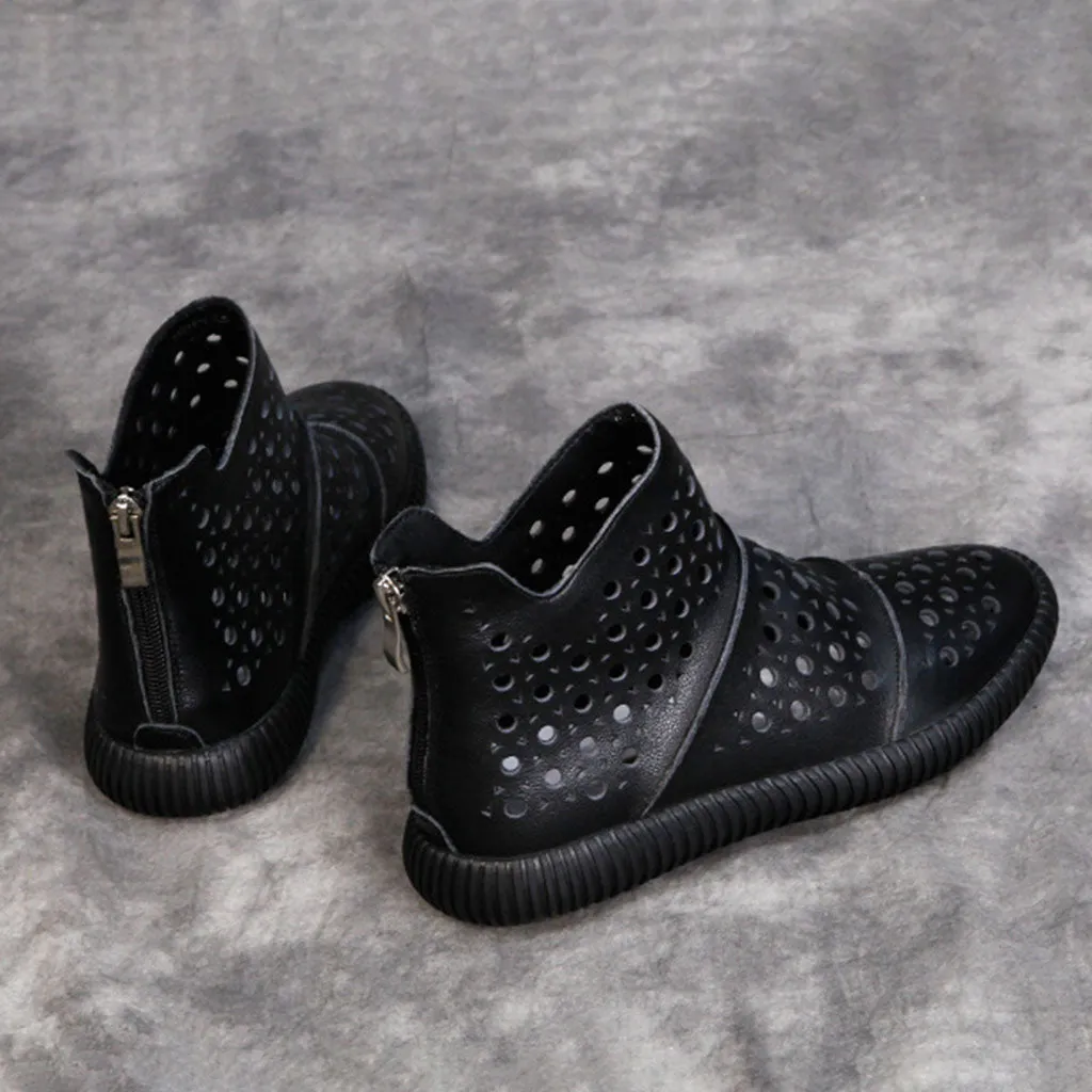 Spring Summer Hollow Retro Boots | Gif Shoes