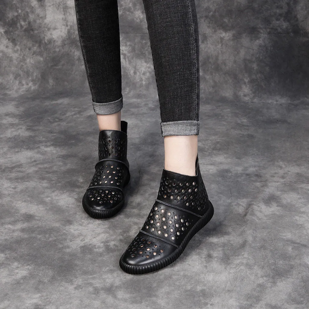 Spring Summer Hollow Retro Boots | Gif Shoes