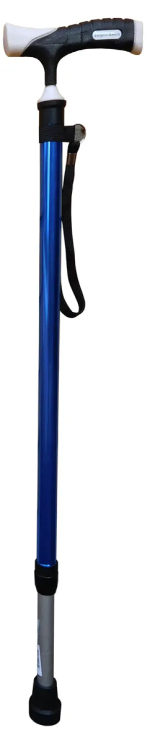 Surgical Basics Walking Stick Adjustable Blue Non-slip Handle