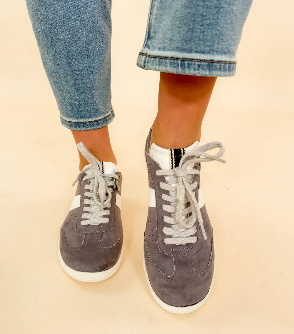 Sydney Grey Suede Sneaker - FINAL SALE