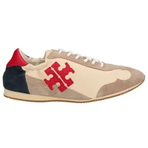 TORY BURCH MILLER CALFSKIN SUEDE SNEAKERS