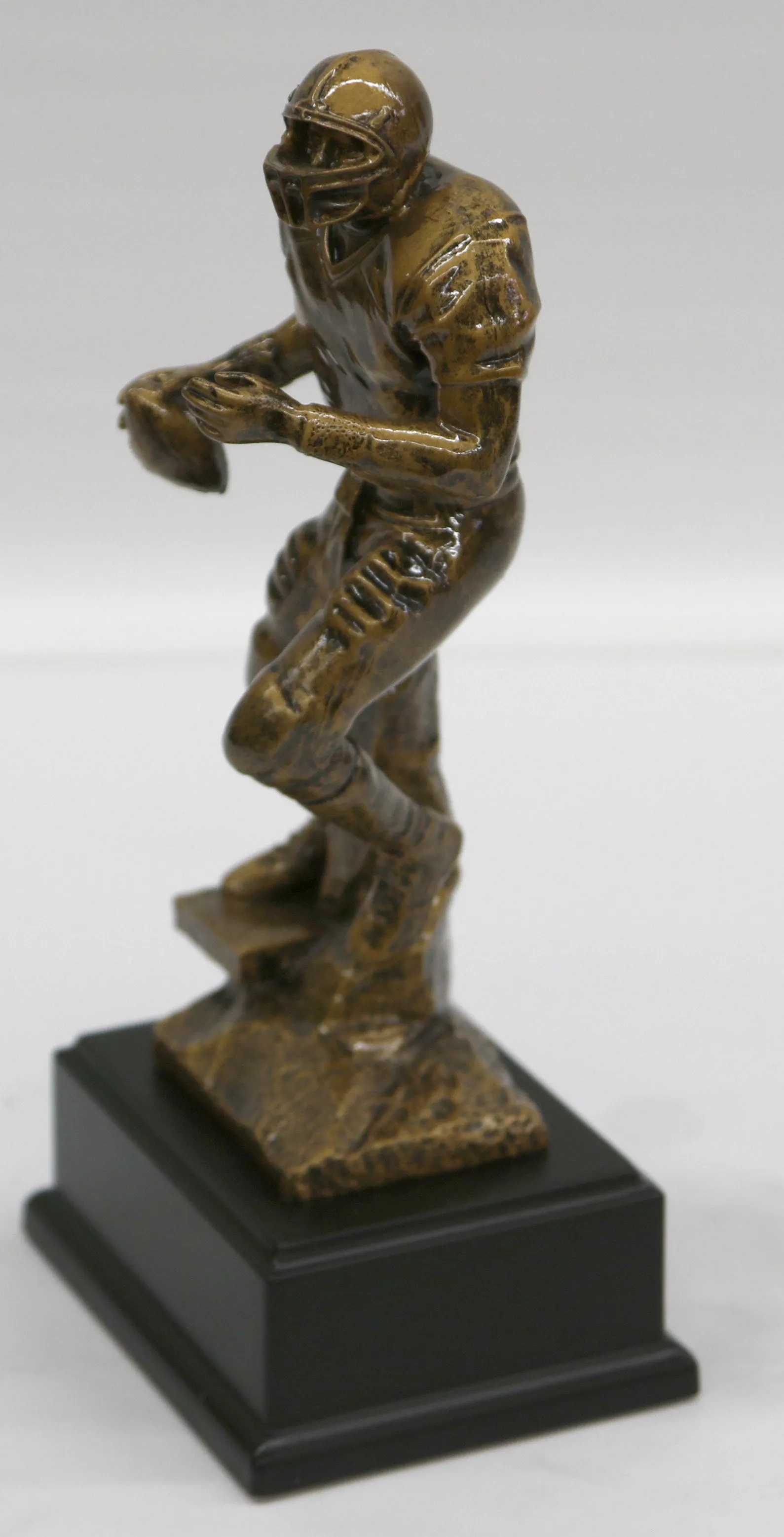 Traditional Male Man Boy Football Player In Action Polystone Sculpture,Figure