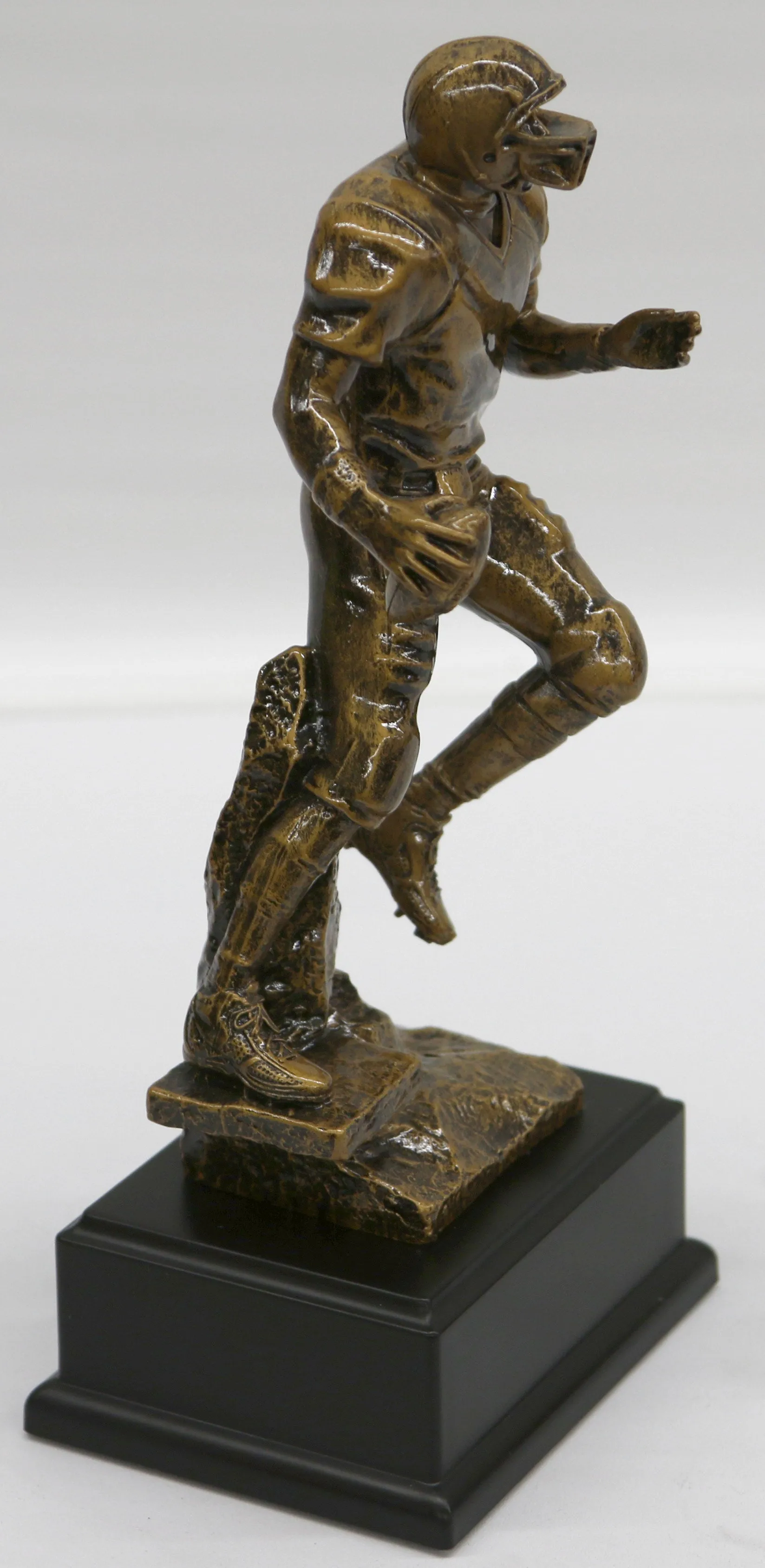 Traditional Male Man Boy Football Player In Action Polystone Sculpture,Figure