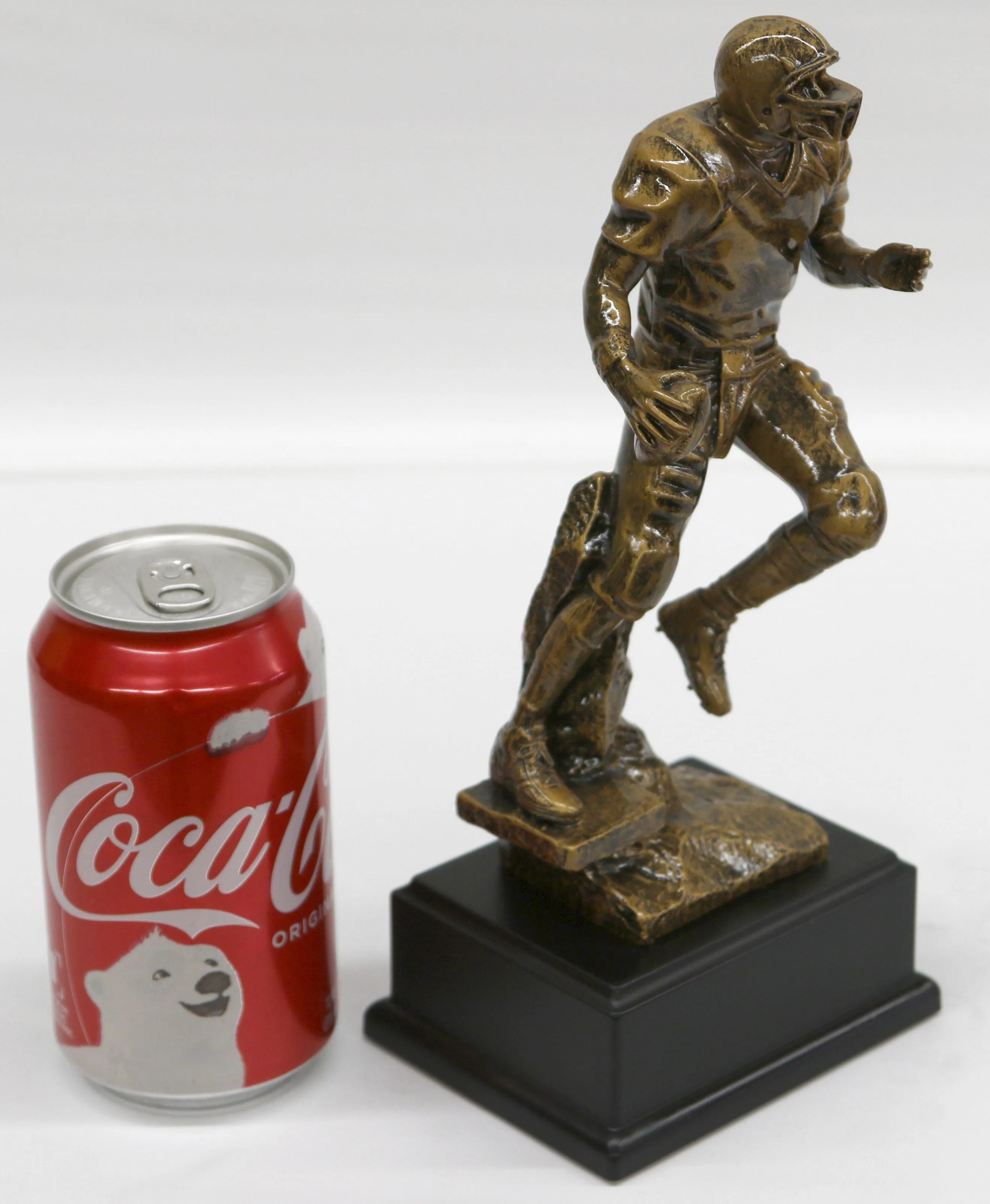 Traditional Male Man Boy Football Player In Action Polystone Sculpture,Figure