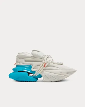 Unicorn Neoprene & Leather Blue / White Low Top Sneakers
