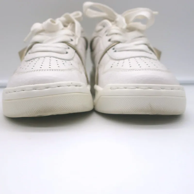 Valentino One Stud Low Top Sneakers White & Gold Leather Size 35.5