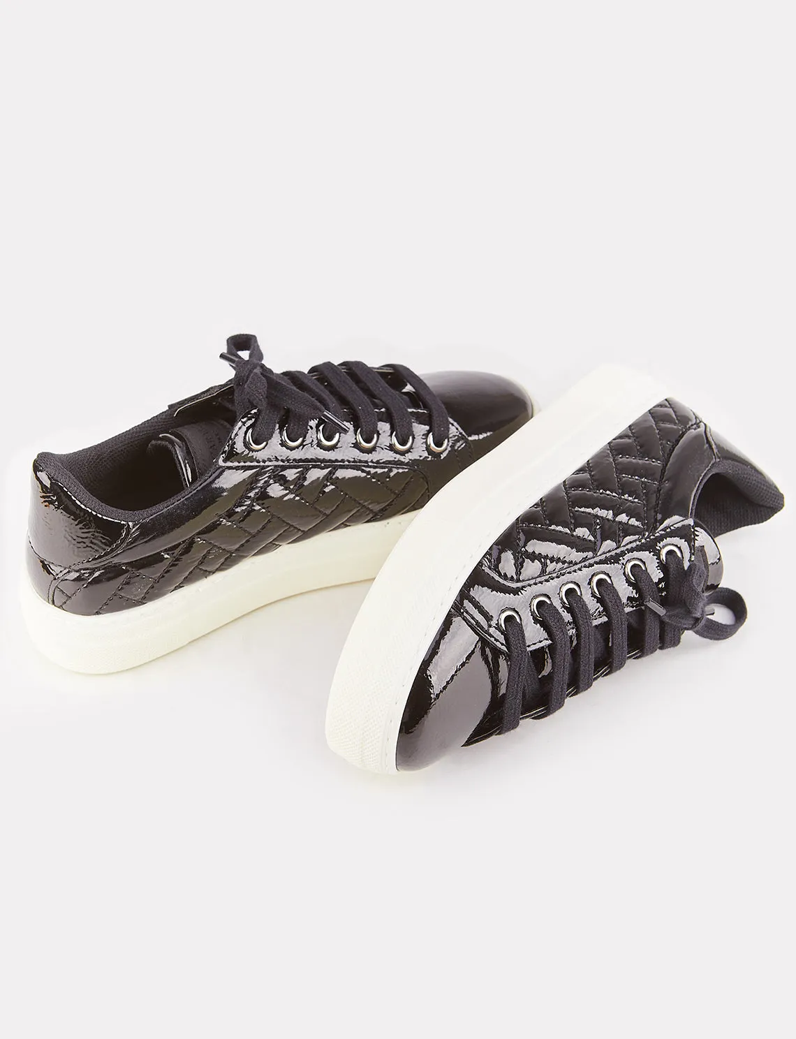 Women Black Low Top Sneakers