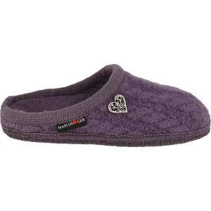 Women's Haflinger Herzerl Mauve Wool