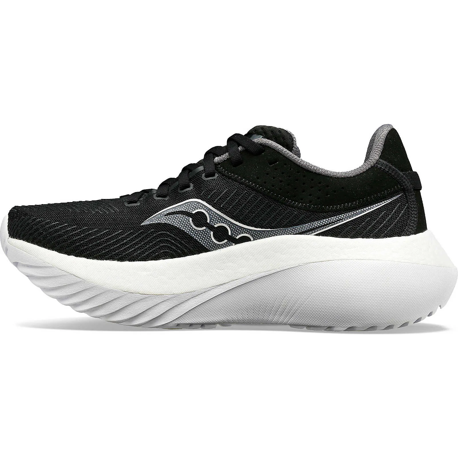 WOMEN'S KINVARA PRO - B - 10 BLACK/WHITE - size 6.5