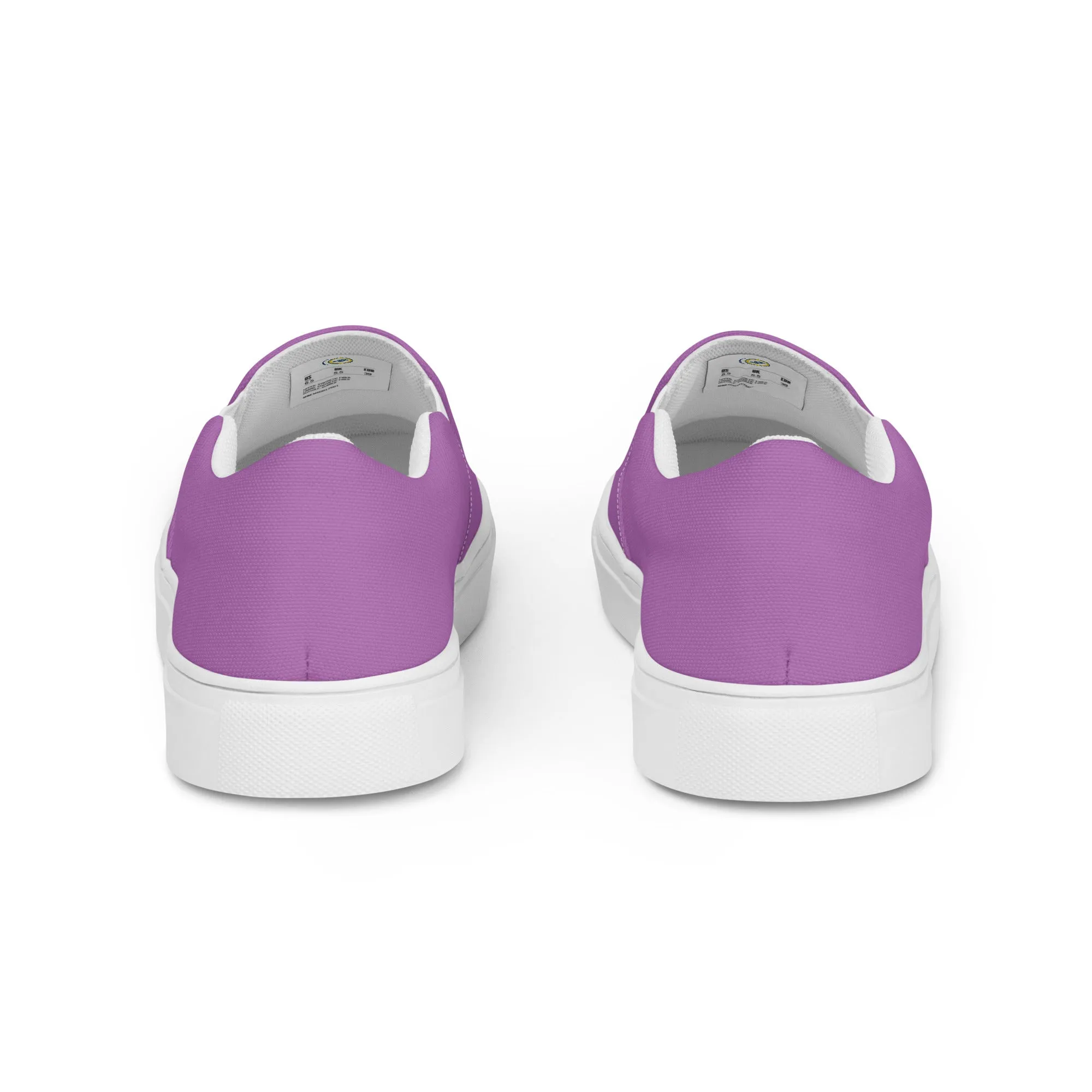 Women’s Lavender slip-on canvas shoes, summer shoes