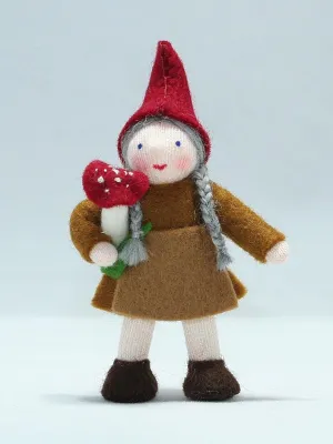 Woodland Gnome Woman Felted Waldorf Doll - Three Skin Tones