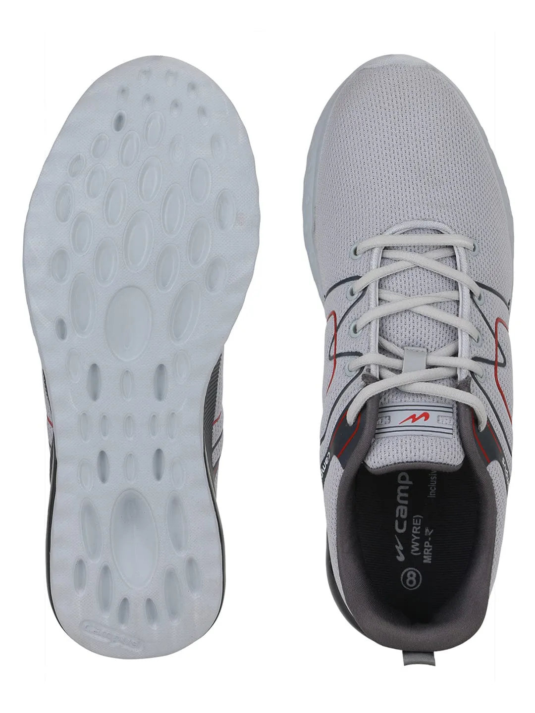 WYRE Grey Men's Running Shoes